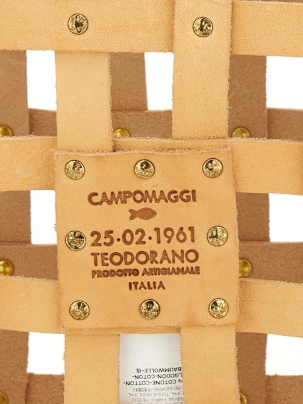 CAMPOMAGGI "VALERIA" Small Shopping Bag in woven cowhide leather - Picture 6 of 8